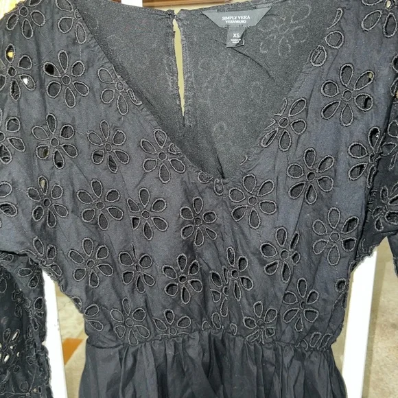 Long Sleeve Black Dress - Picture 2 of 4